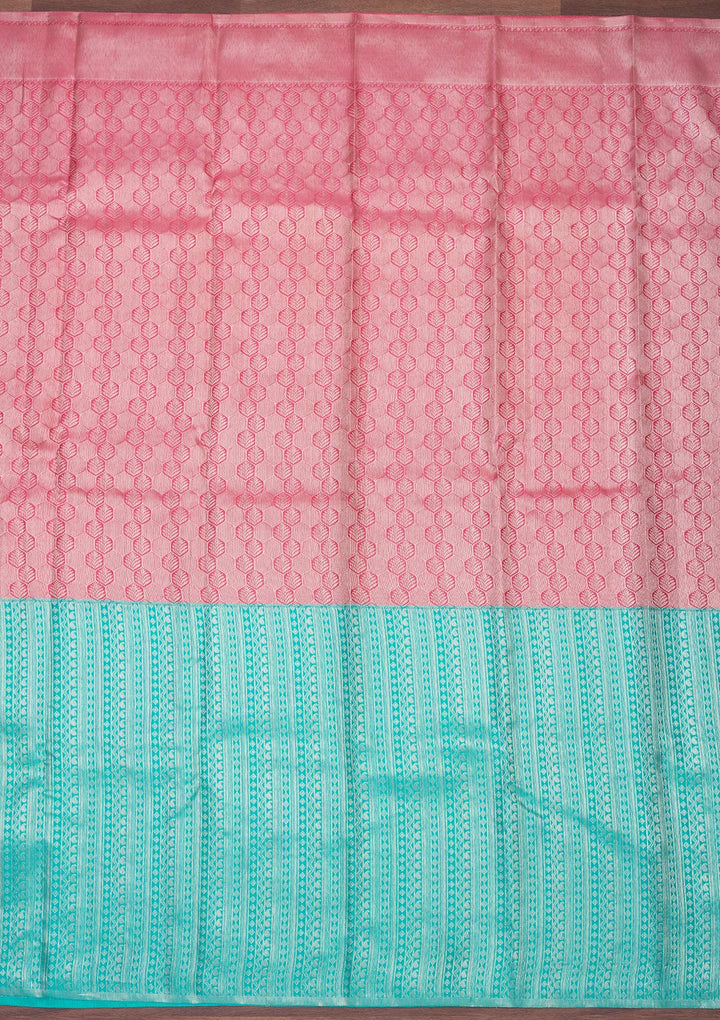 Sky Blue Zariwork Pure Silk Saree
