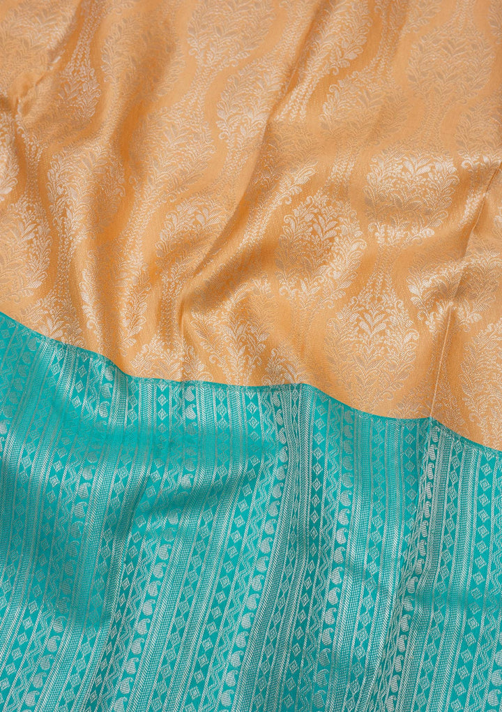 Sky Blue Zariwork Pure Silk Saree