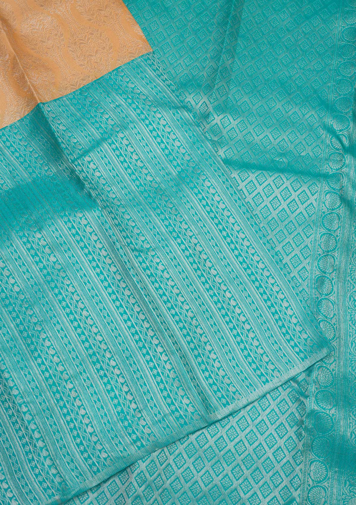 Sky Blue Zariwork Pure Silk Saree