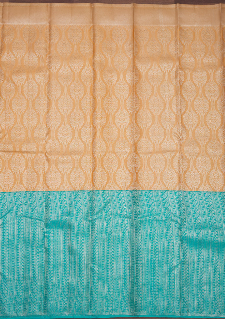 Sky Blue Zariwork Pure Silk Saree