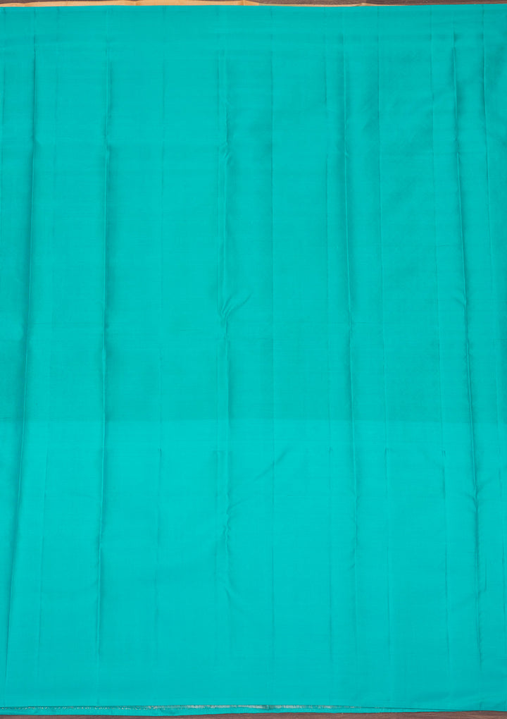 Sky Blue Zariwork Pure Silk Saree