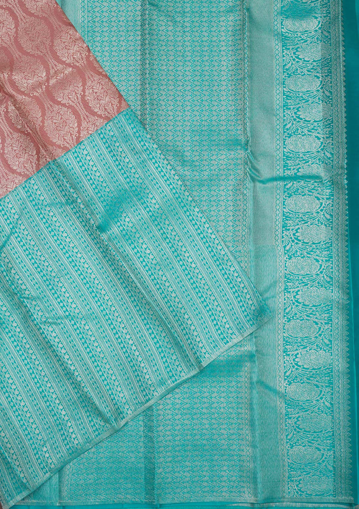 Sky Blue Zariwork Pure Silk Saree