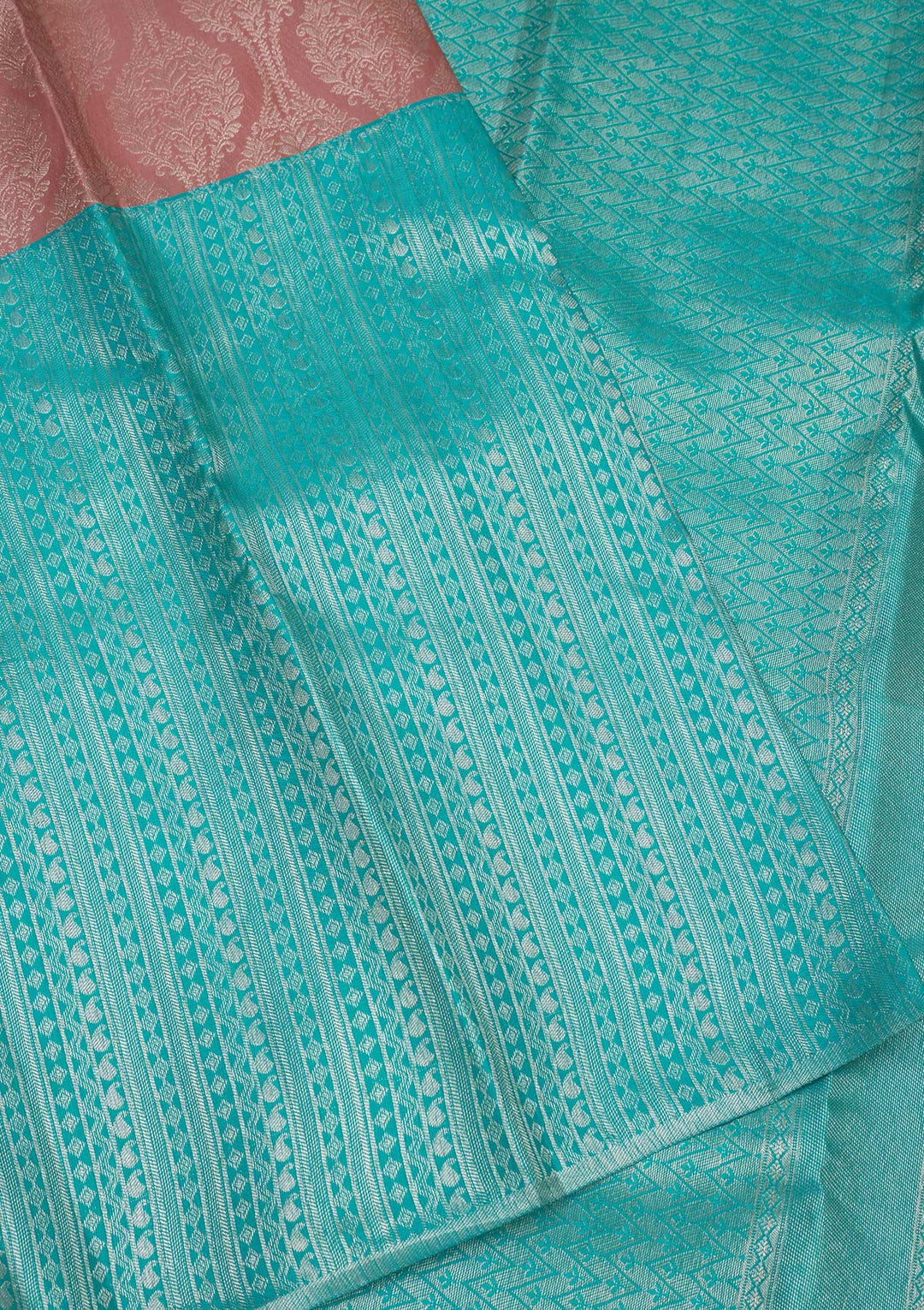 Sky Blue Zariwork Pure Silk Saree