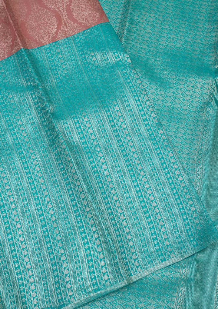 Sky Blue Zariwork Pure Silk Saree