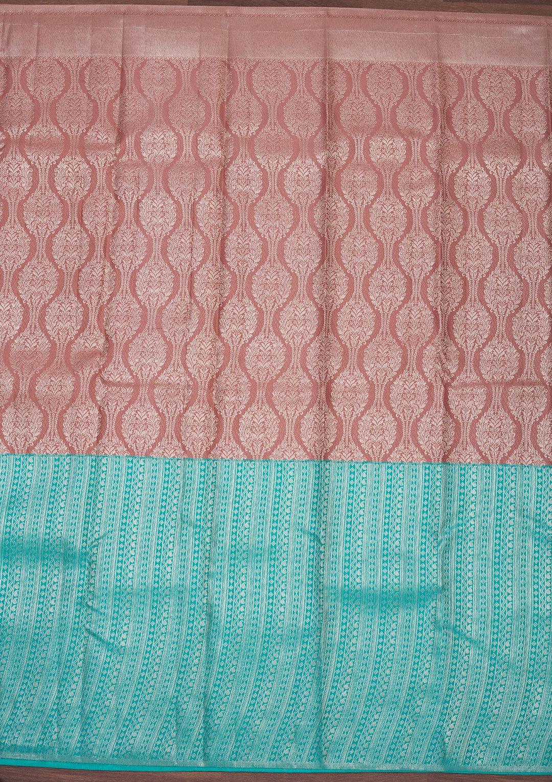 Sky Blue Zariwork Pure Silk Saree
