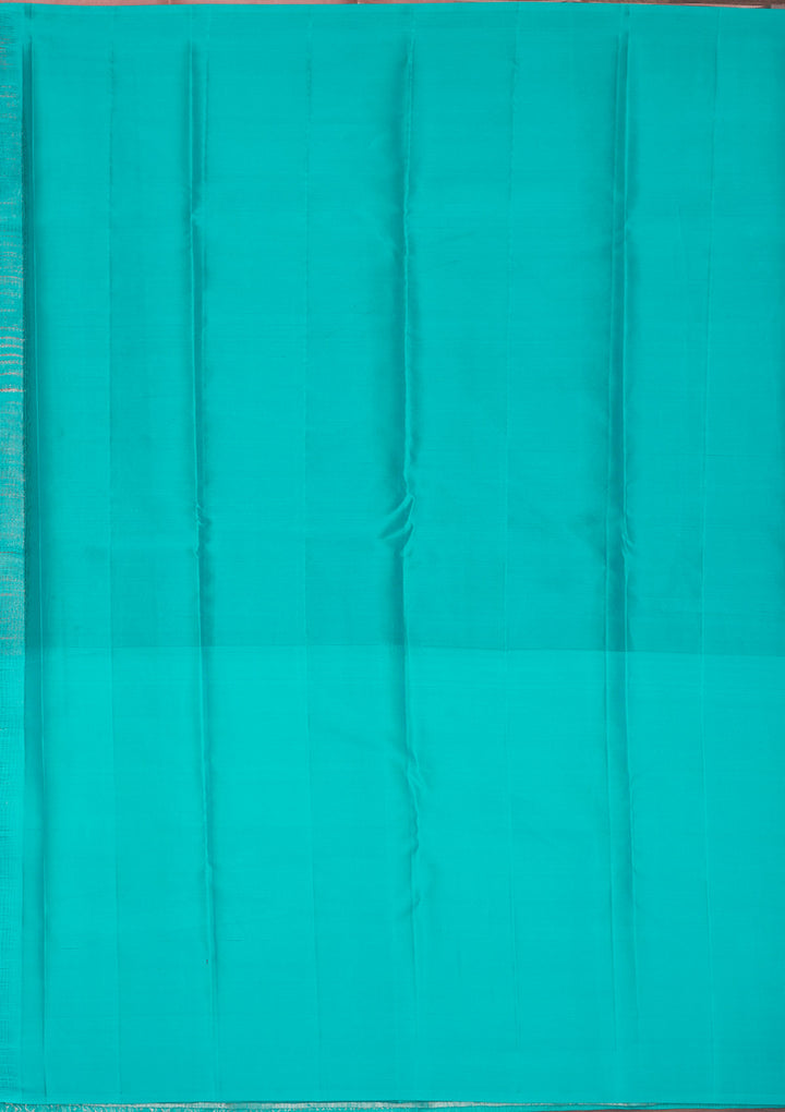 Sky Blue Zariwork Pure Silk Saree
