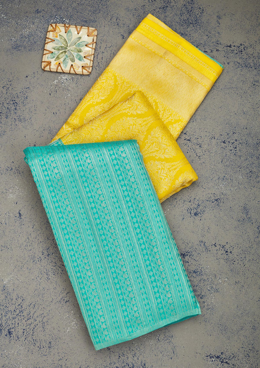 Sky Blue Zariwork Pure Silk Saree