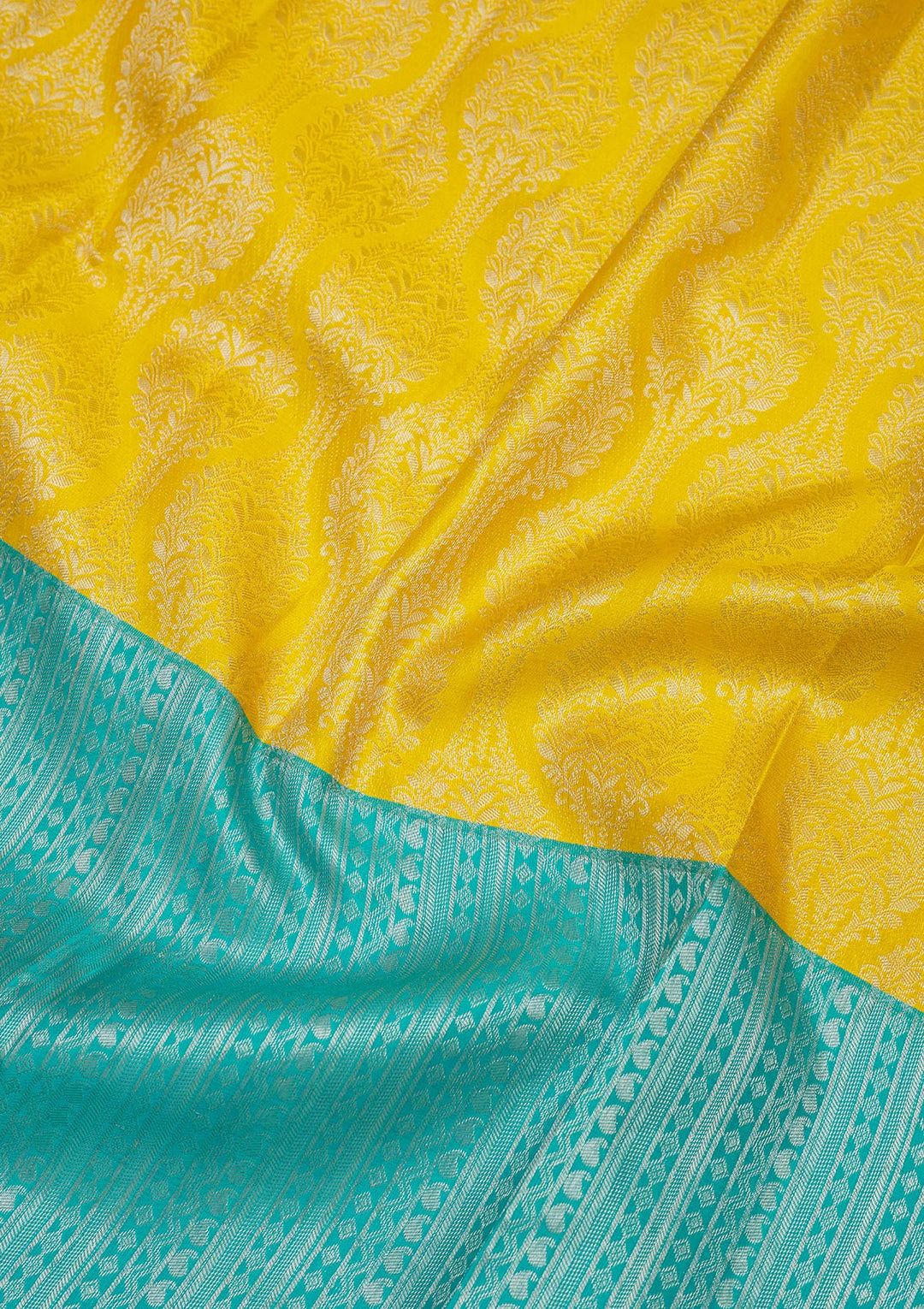 Sky Blue Zariwork Pure Silk Saree