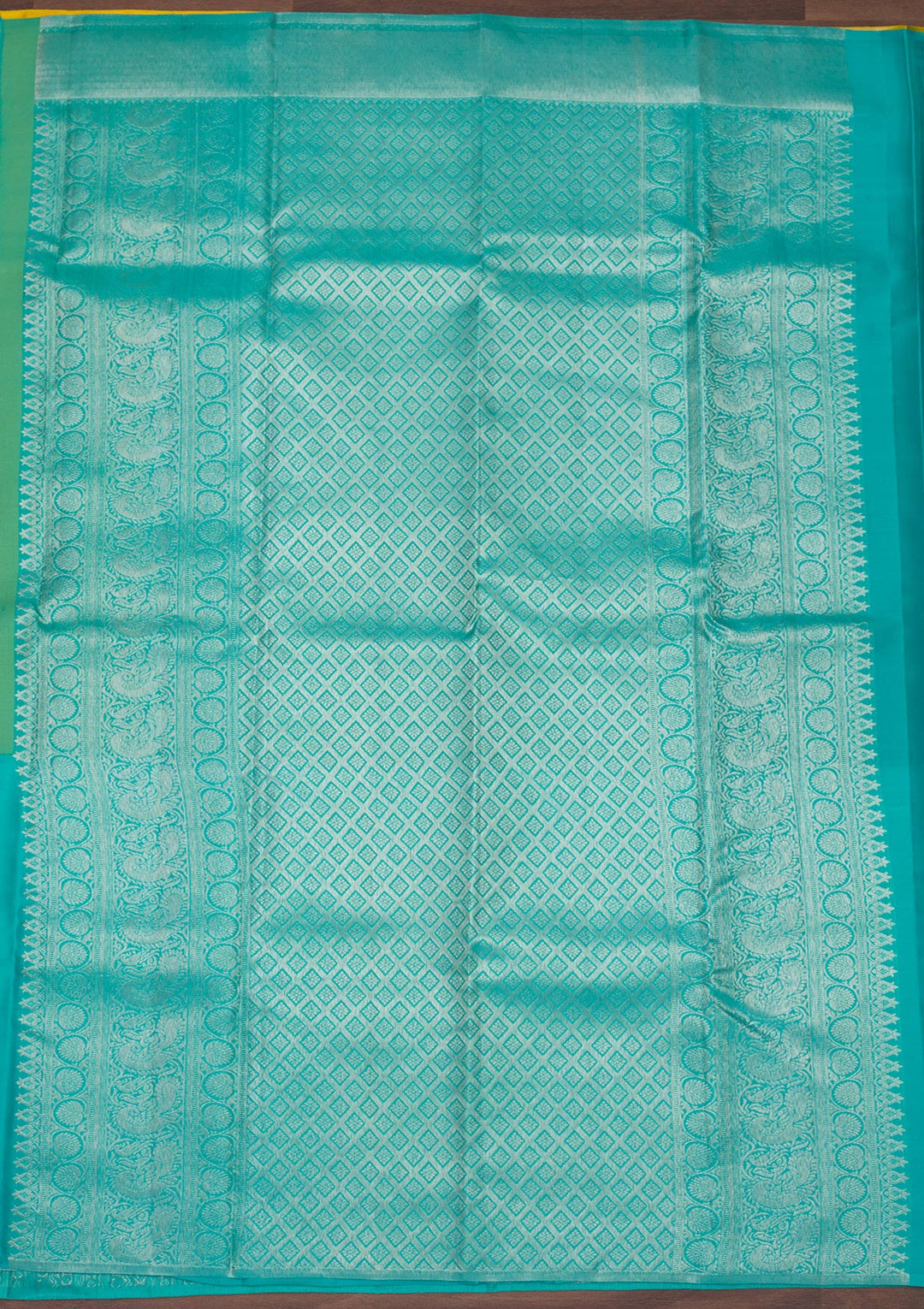 Sky Blue Zariwork Pure Silk Saree
