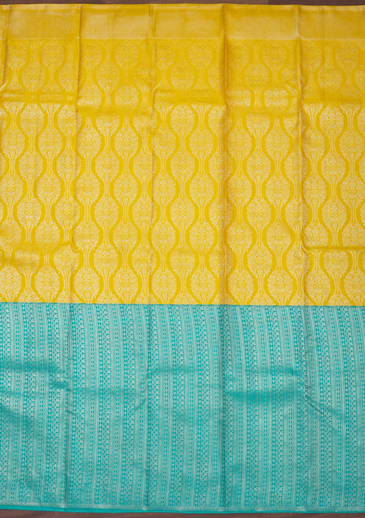 Sky Blue Zariwork Pure Silk Saree