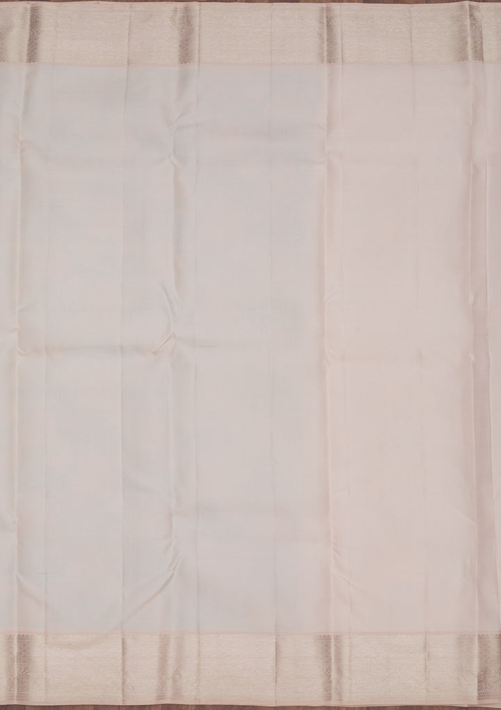 Sky Blue Zariwork Pure Silk Saree