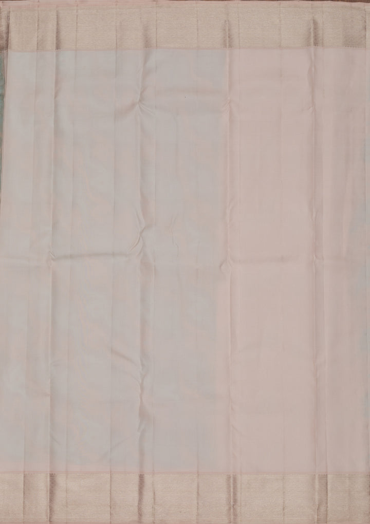 Sky Blue Zariwork Pure Silk Saree