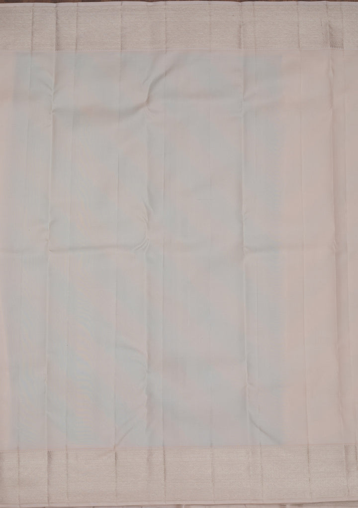 Sky Blue Zariwork Pure Silk Saree