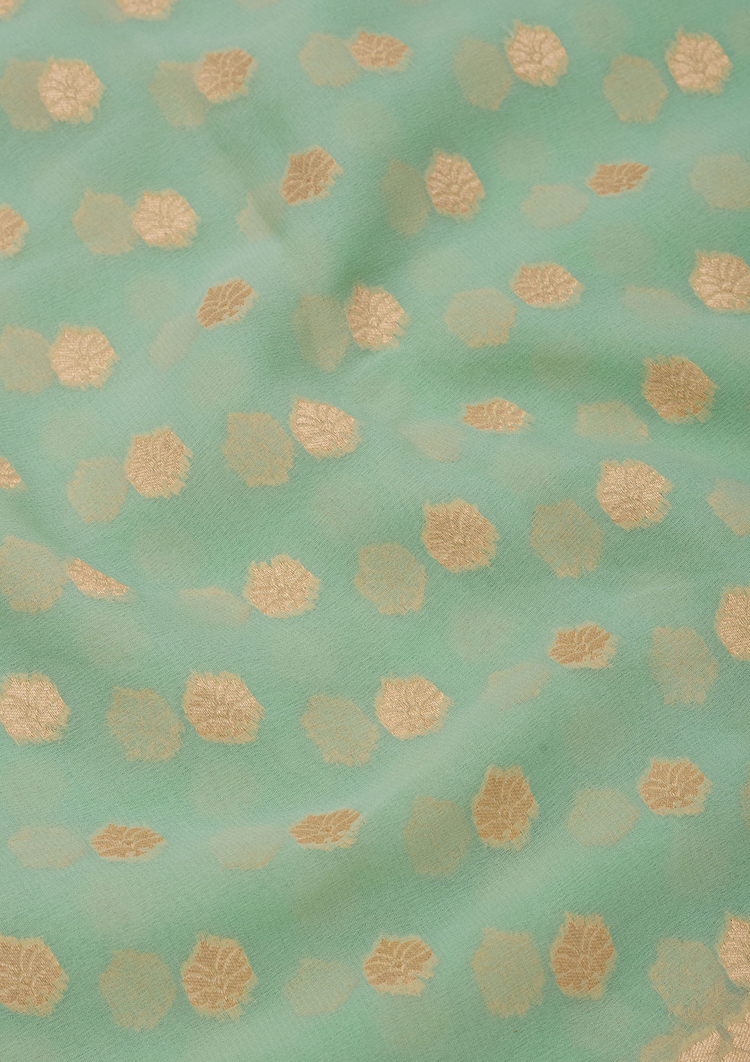 Sky Blue Zariwork Pure Silk Saree