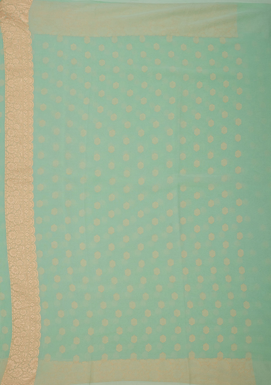 Sky Blue Zariwork Pure Silk Saree