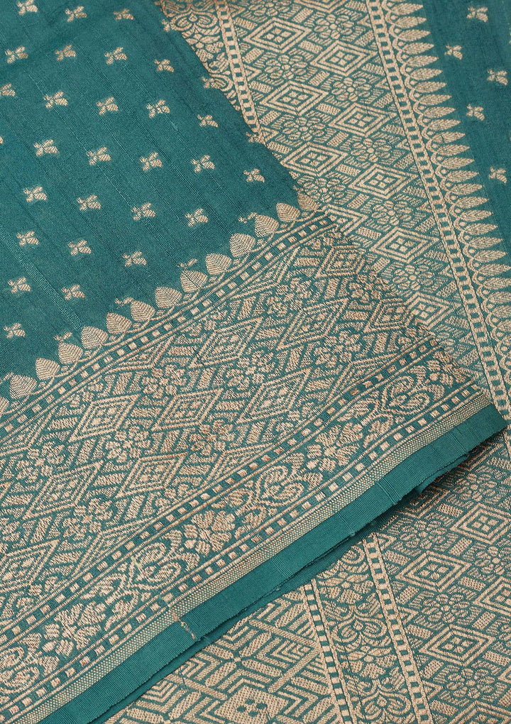 Sky Blue Zariwork Pure Silk Saree