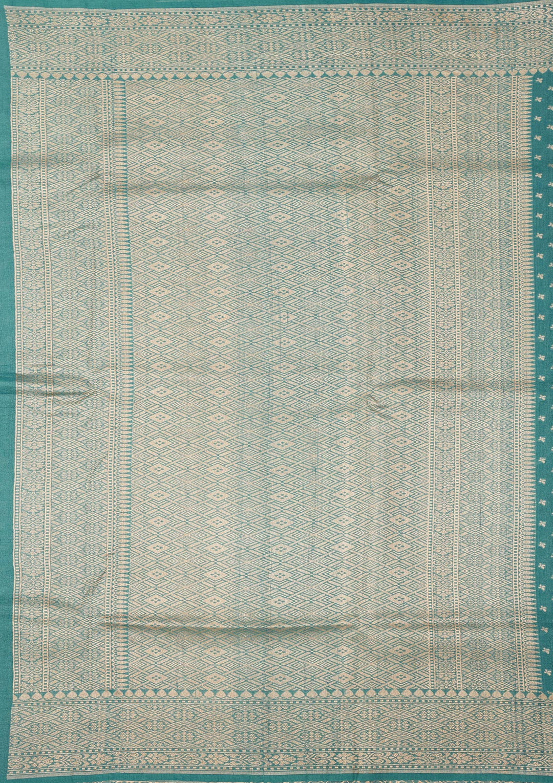 Sky Blue Zariwork Pure Silk Saree