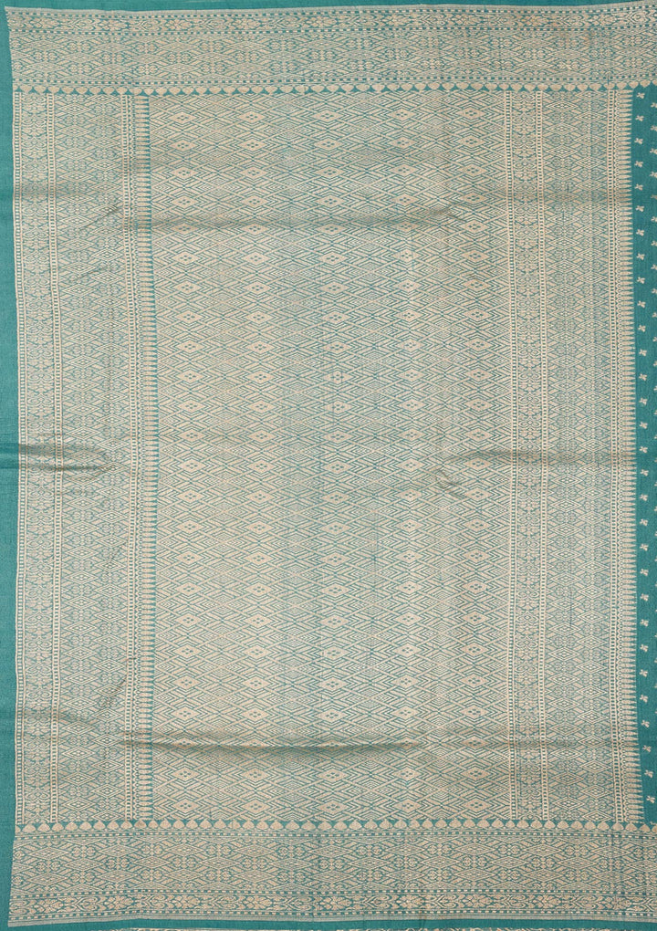 Sky Blue Zariwork Pure Silk Saree