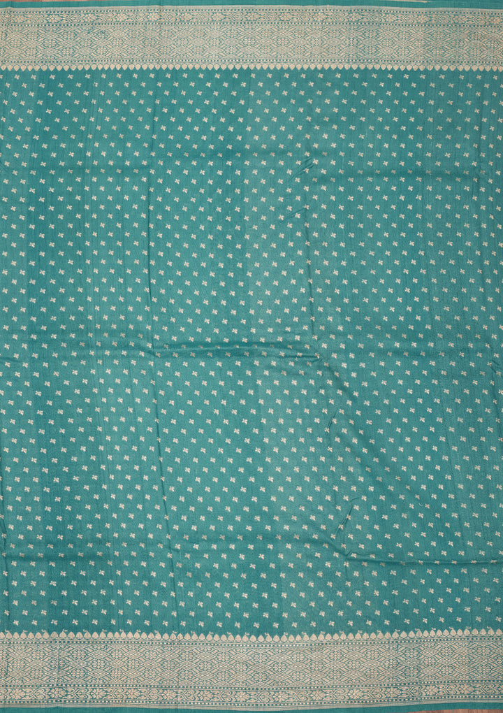 Sky Blue Zariwork Pure Silk Saree