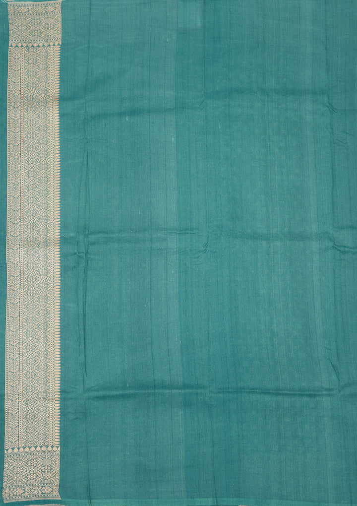 Sky Blue Zariwork Pure Silk Saree