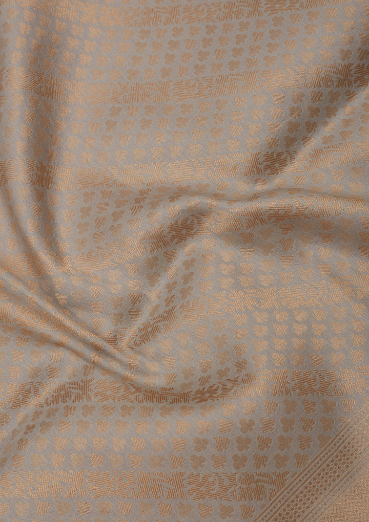 Sky Blue Zariwork Pure Silk Saree
