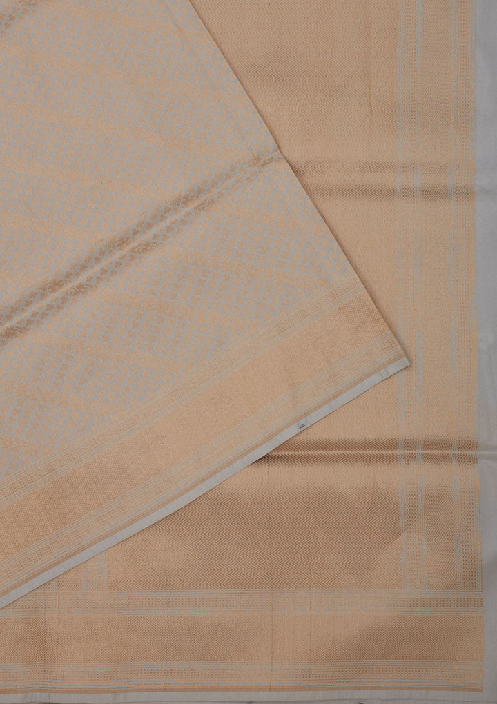 Sky Blue Zariwork Pure Silk Saree