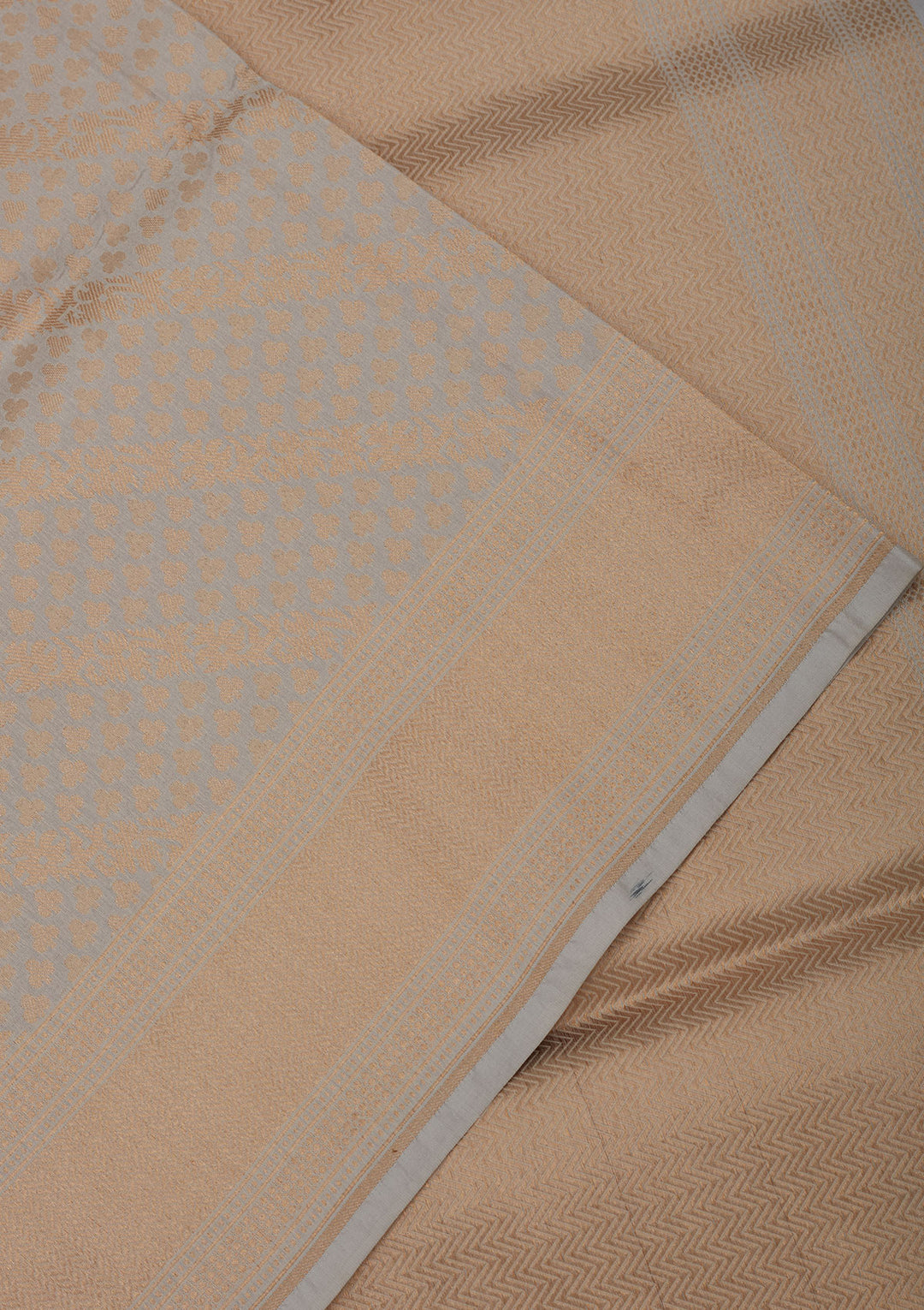 Sky Blue Zariwork Pure Silk Saree
