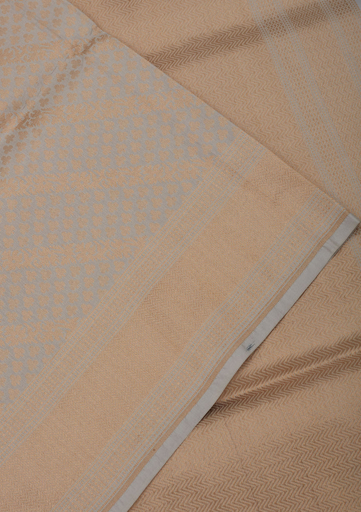 Sky Blue Zariwork Pure Silk Saree