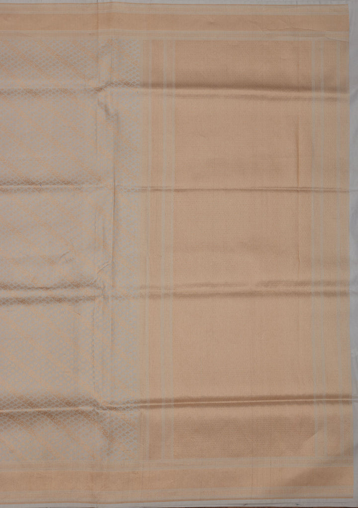 Sky Blue Zariwork Pure Silk Saree