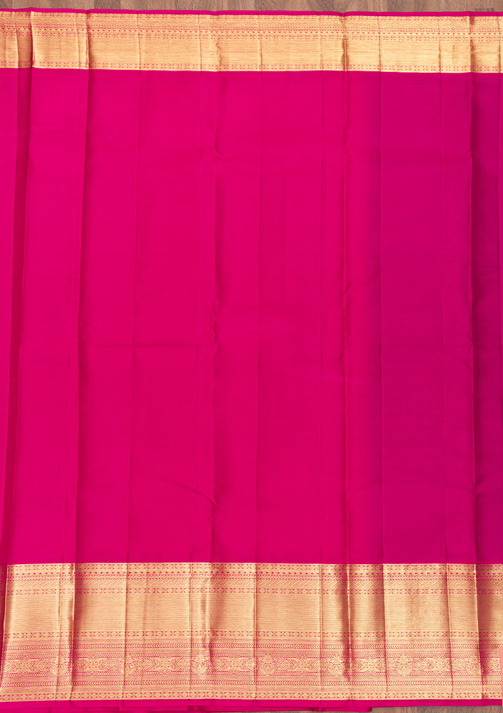 Turquoise Blue Zariwork Kanjivaram Pure Silk Saree