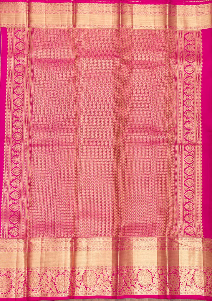 Turquoise Blue Zariwork Pure Silk Saree