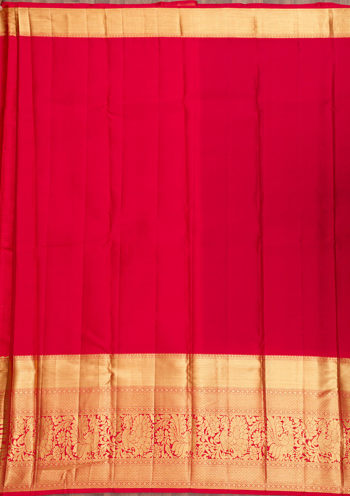 Turquoise Blue Zariwork Kanjivaram Pure Silk Saree