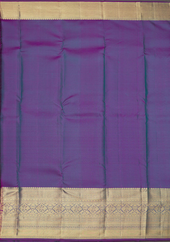 Turquoise Blue Zariwork Pure Silk Saree