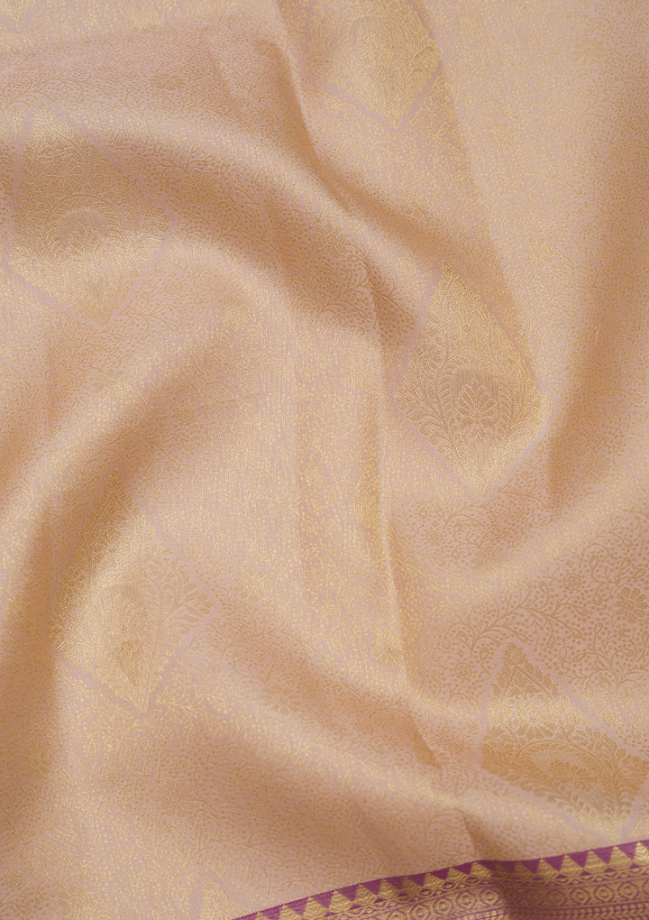 White Zariwork Pure Silk Saree