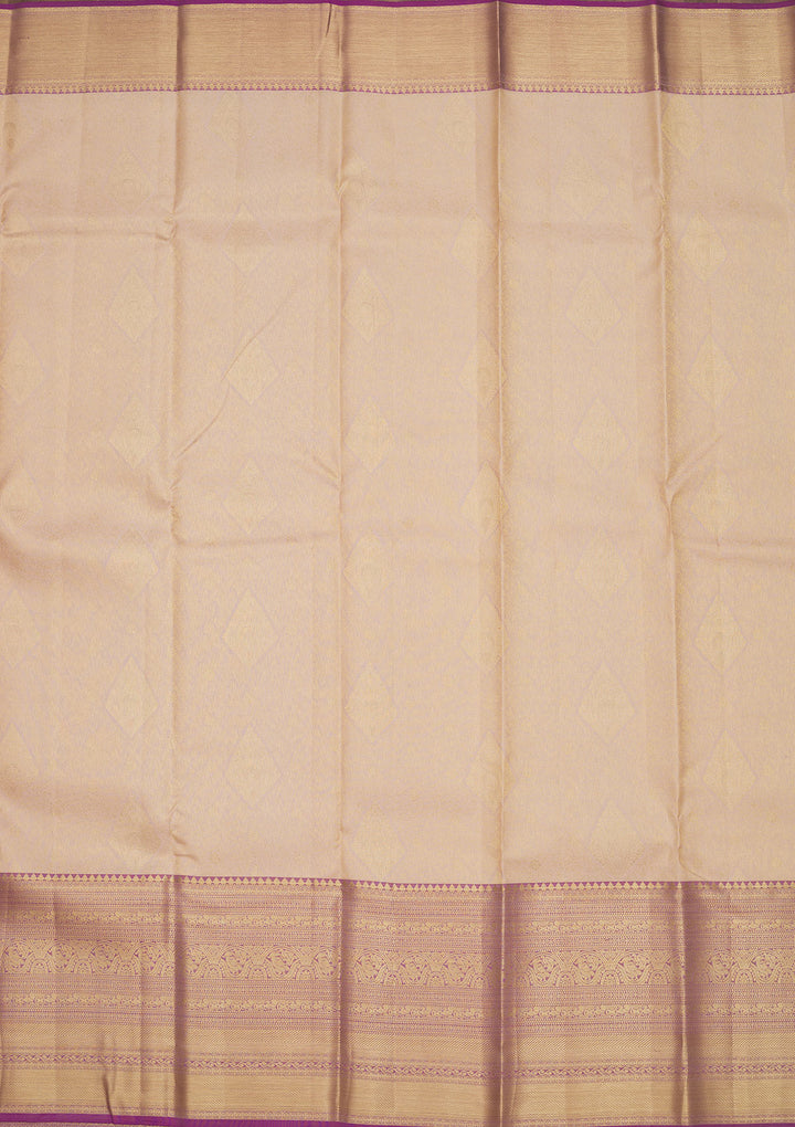 White Zariwork Pure Silk Saree