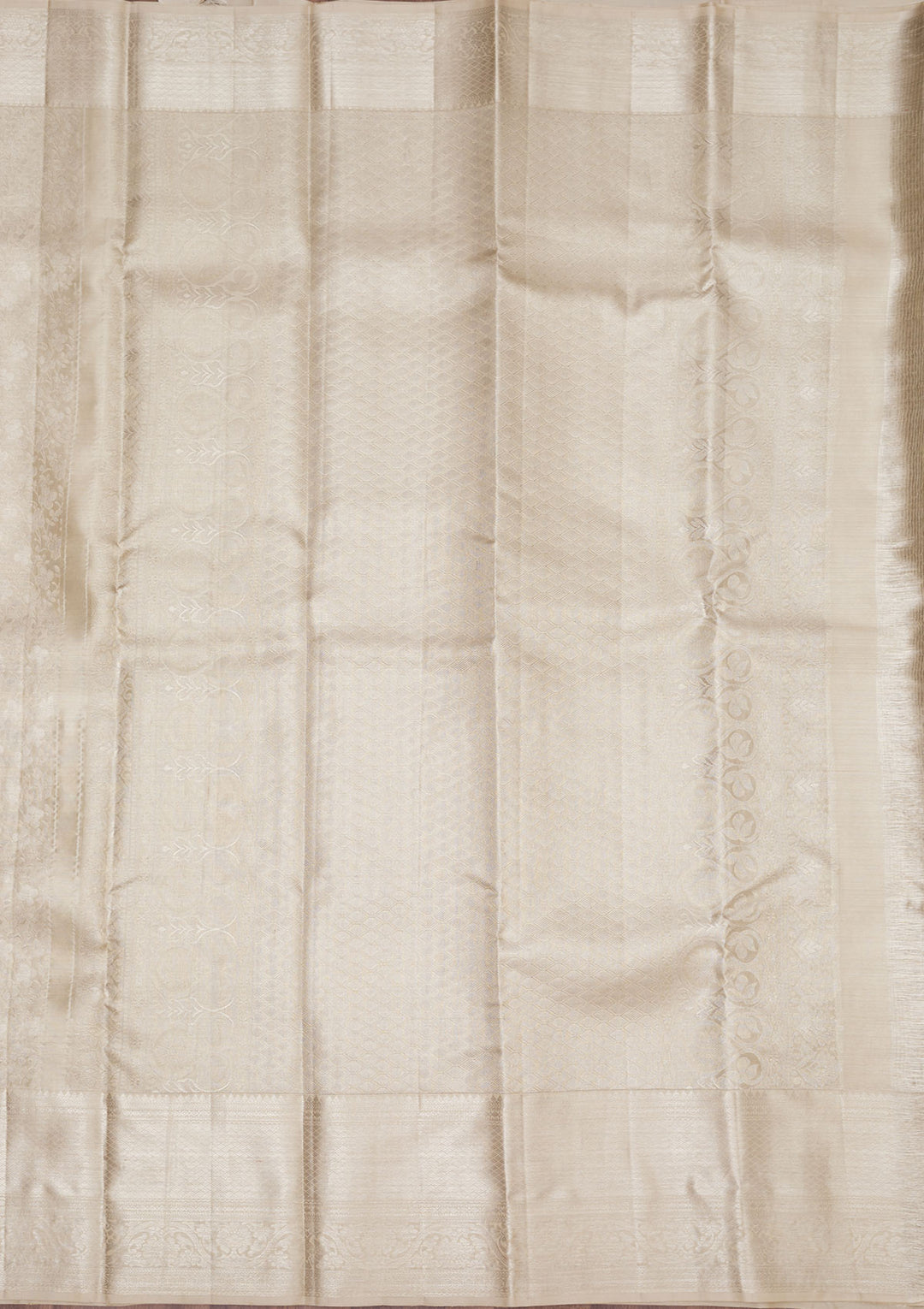 White Zariwork Pure Silk Saree