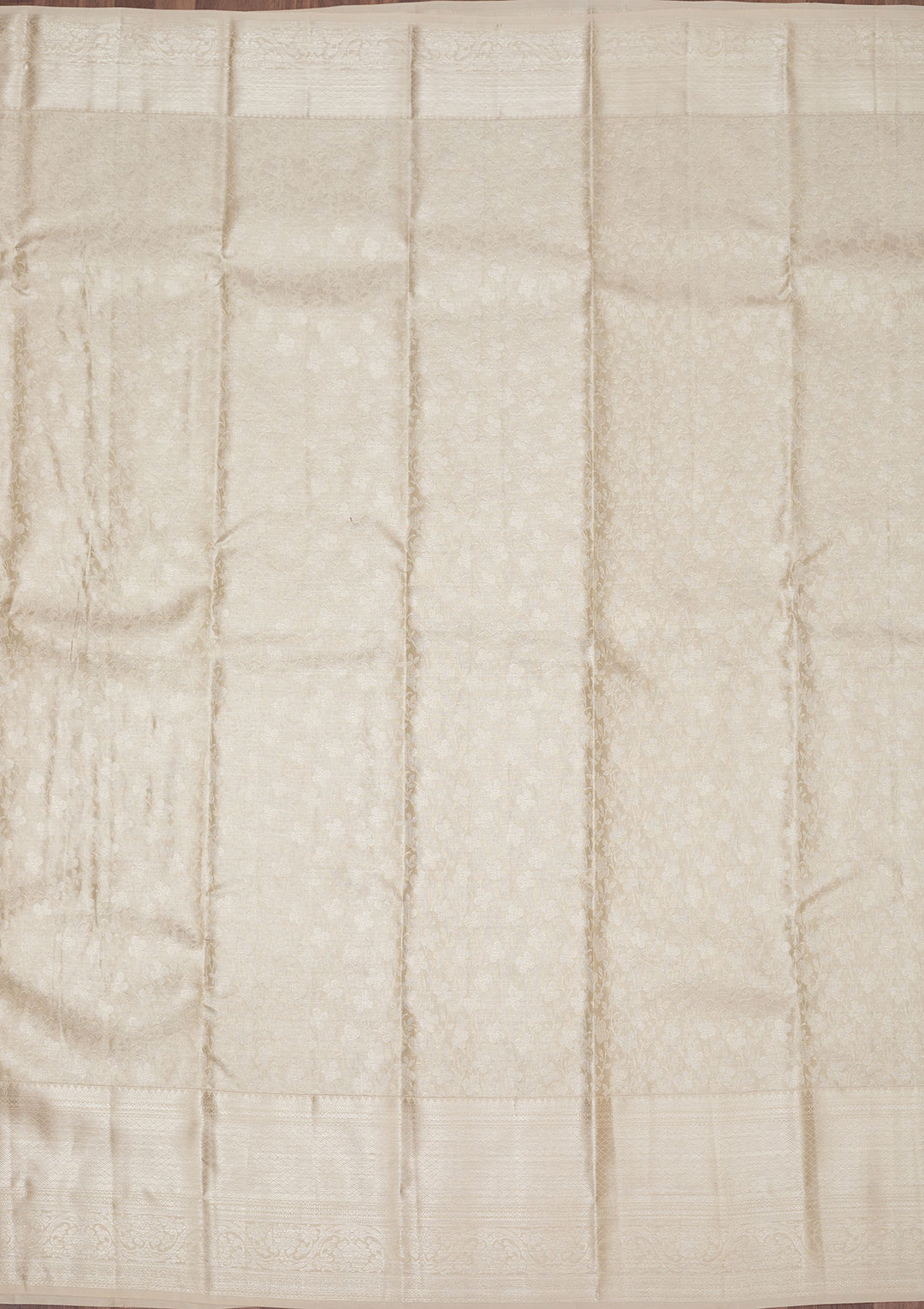 White Zariwork Pure Silk Saree