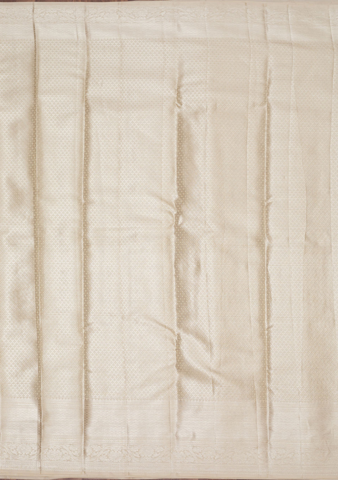 White Zariwork Pure Silk Saree