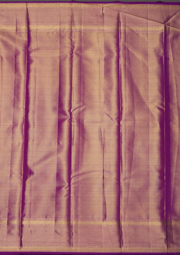 Cream Zariwork Pure Silk Saree