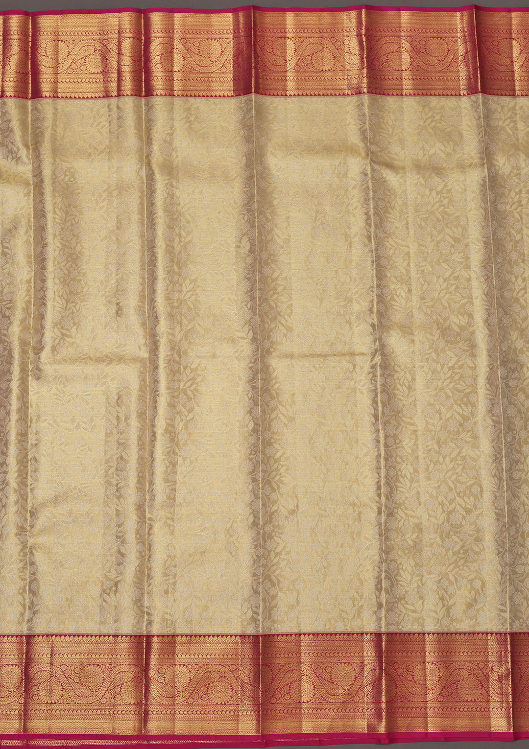White Zariwork Pure Silk Saree