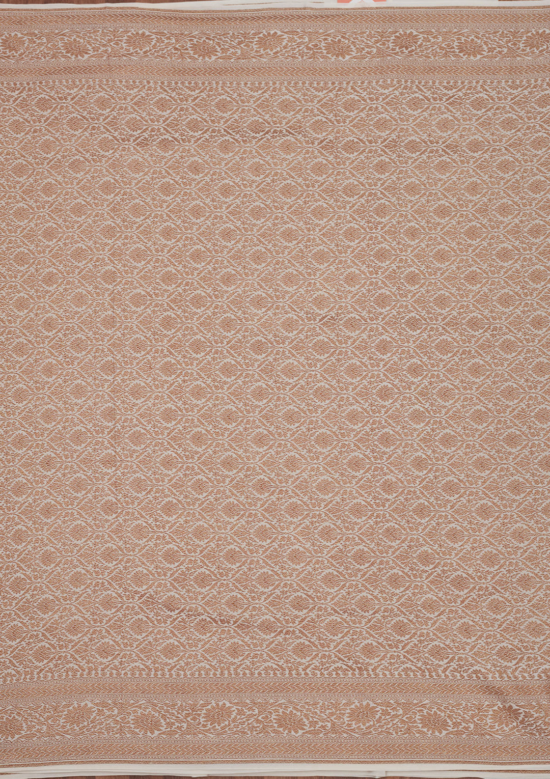 White Zariwork Pure Silk Saree