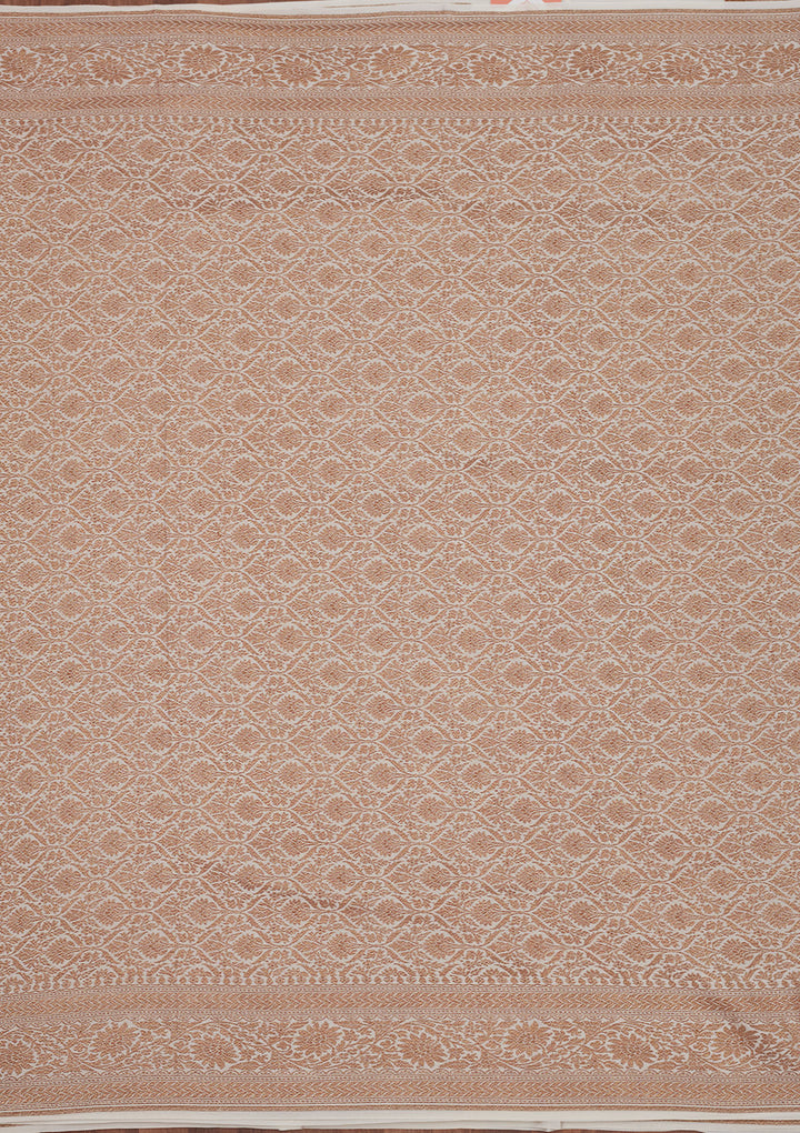 White Zariwork Pure Silk Saree
