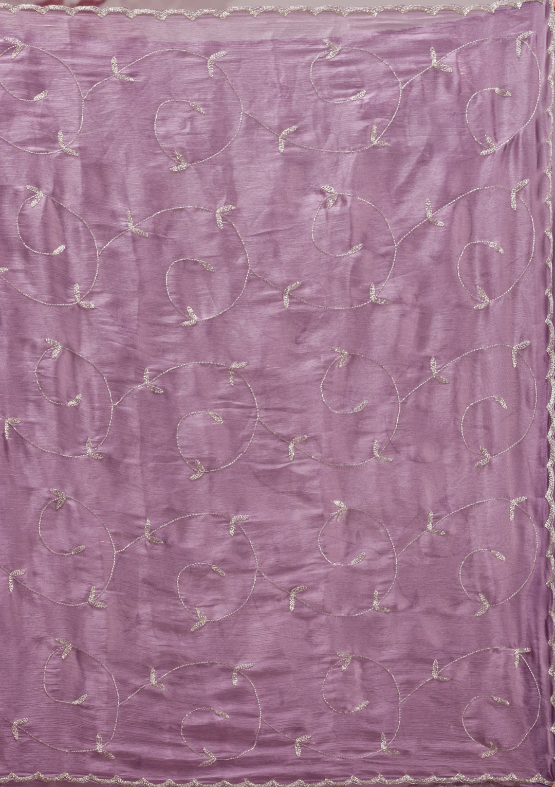 Lavender Cutdana Tissue Saree