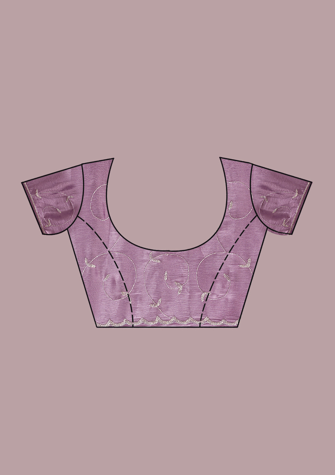Lavender Cutdana Tissue Saree