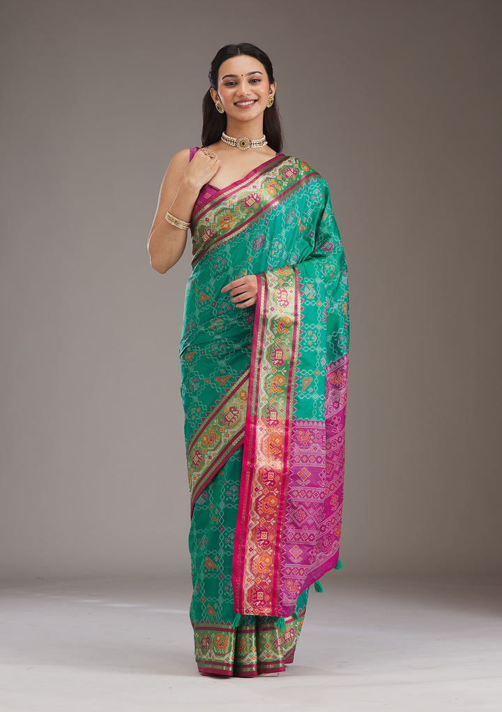 Wine Printed Silk Saree