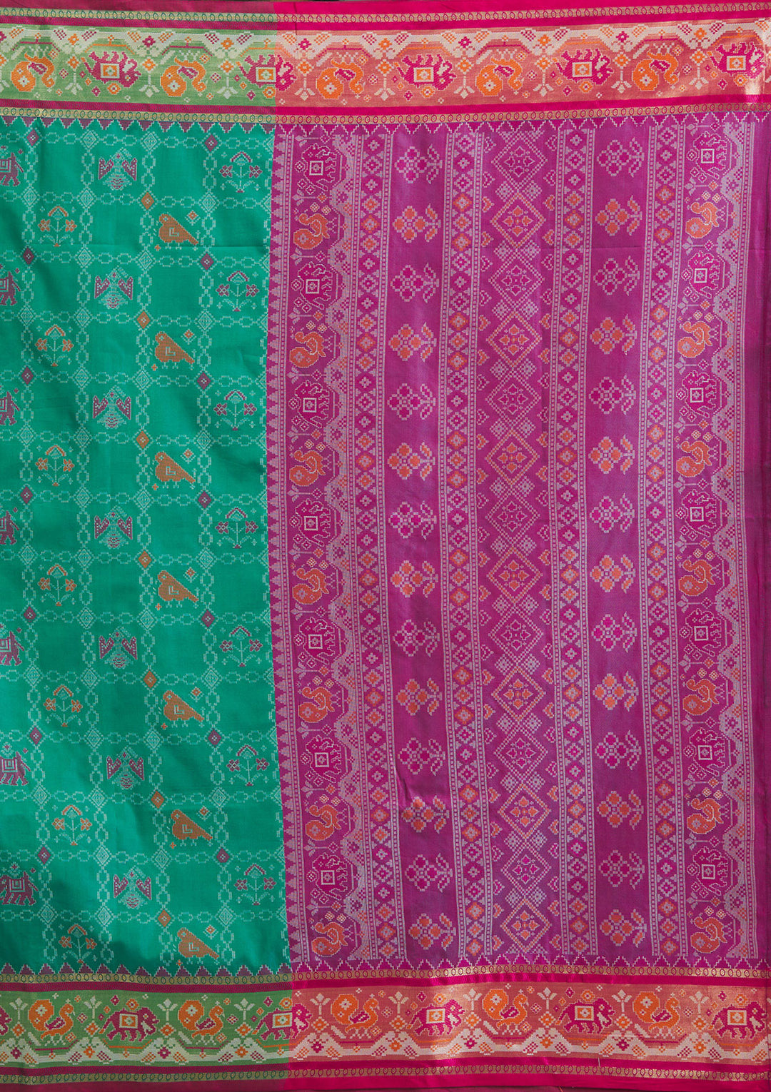 Wine Printed Silk Saree