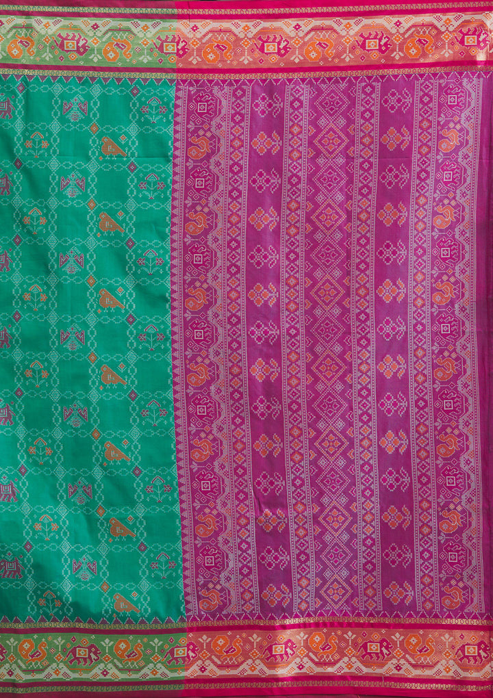 Wine Printed Silk Saree
