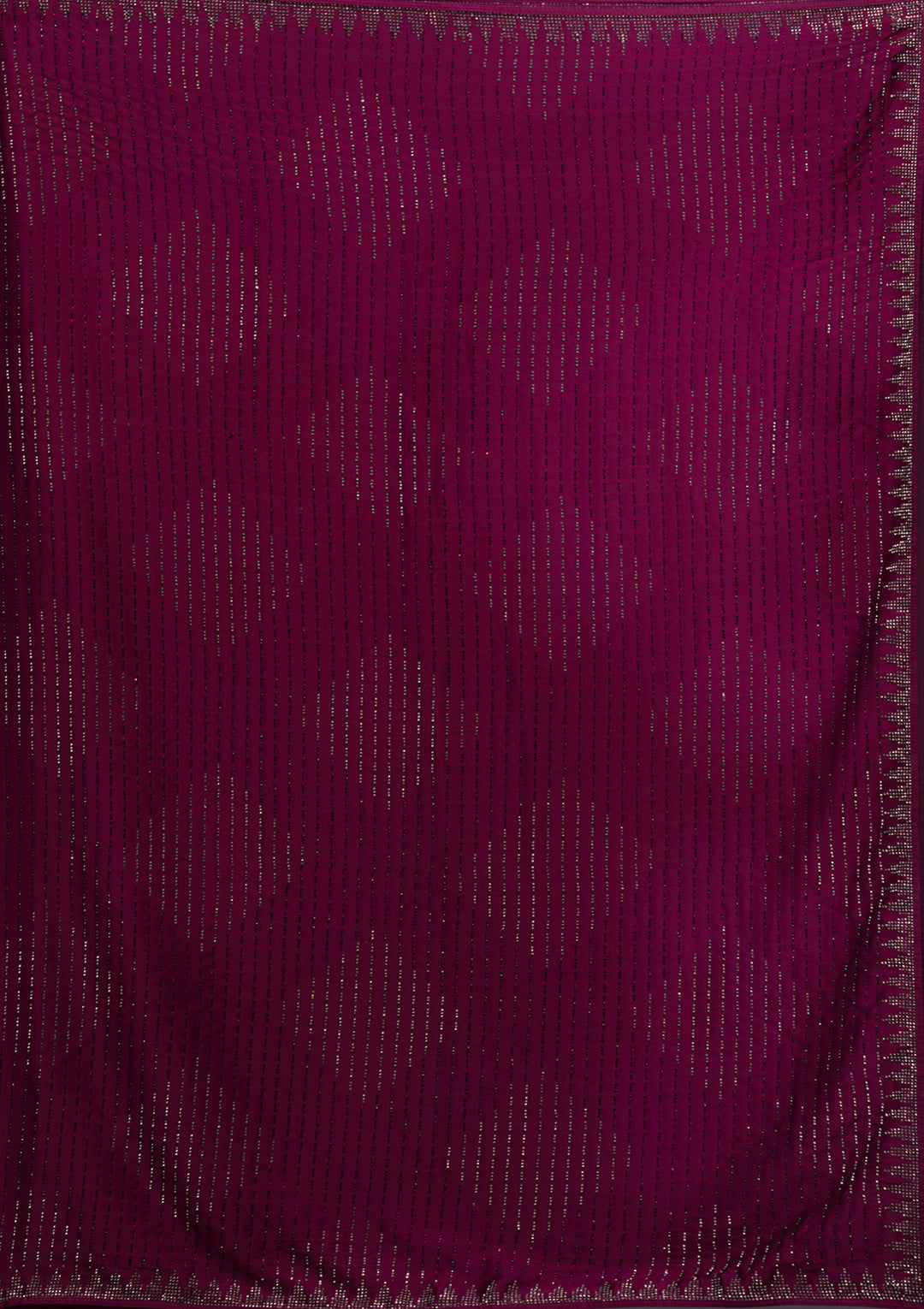 Wine Swarovski Crepe Saree