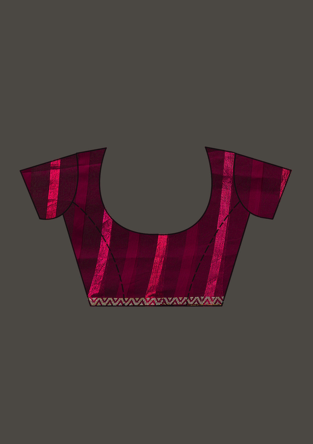 Wine Swarovski Tissue Designer Saree