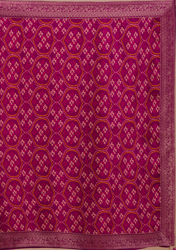 Wine Zariwork Art Silk Readymade Anarkali Suit